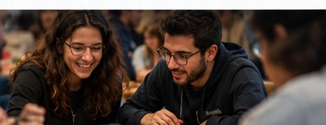 Comunidade PowerMeeples reunida à volta de jogos