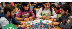 Crianças e jovens a jogar
